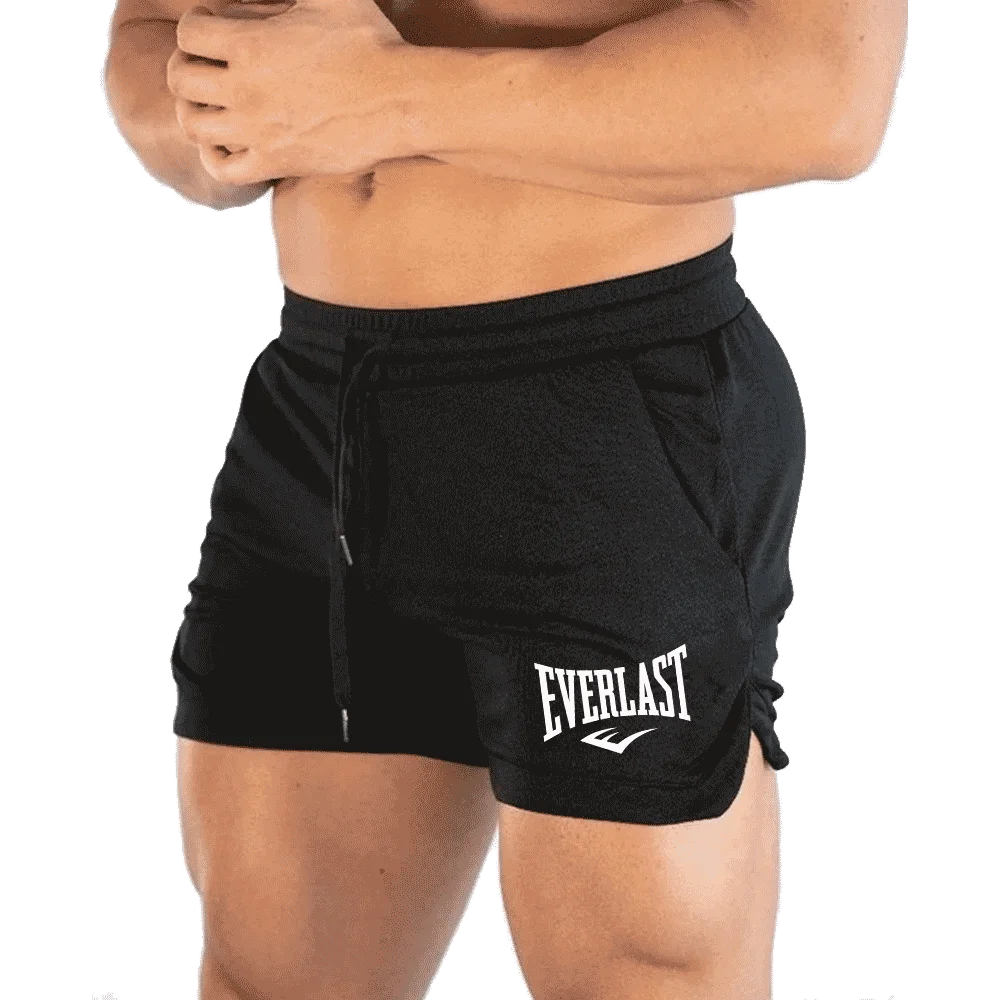 Men's Olive Green 2-in-1 Athletic Shorts, Quick-Dry Breathable, Drawstring Waist, Ideal for Gym, Running & Trainingdf0547