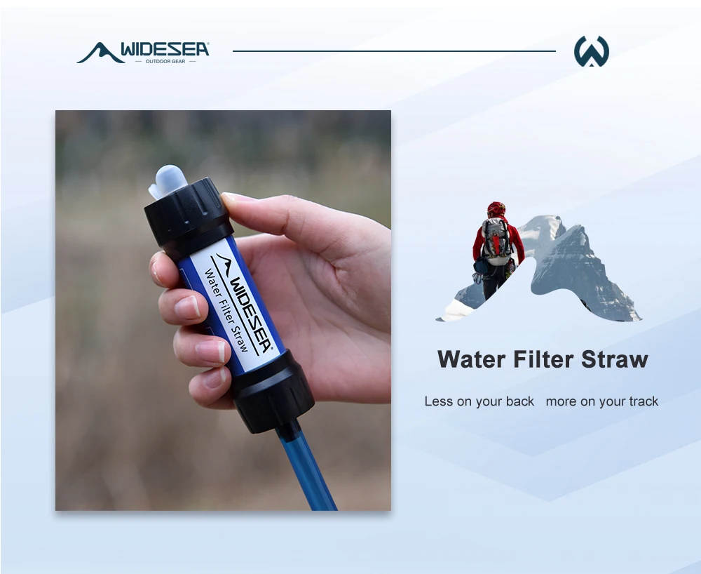Camping Outdoor Wasserfilter 0,01 Mikron Filtration Tragbarer Wiederverwendbarer Strohhalm Typ mit Hochwertiger Medizinischer Hohlfaser – Detail 8