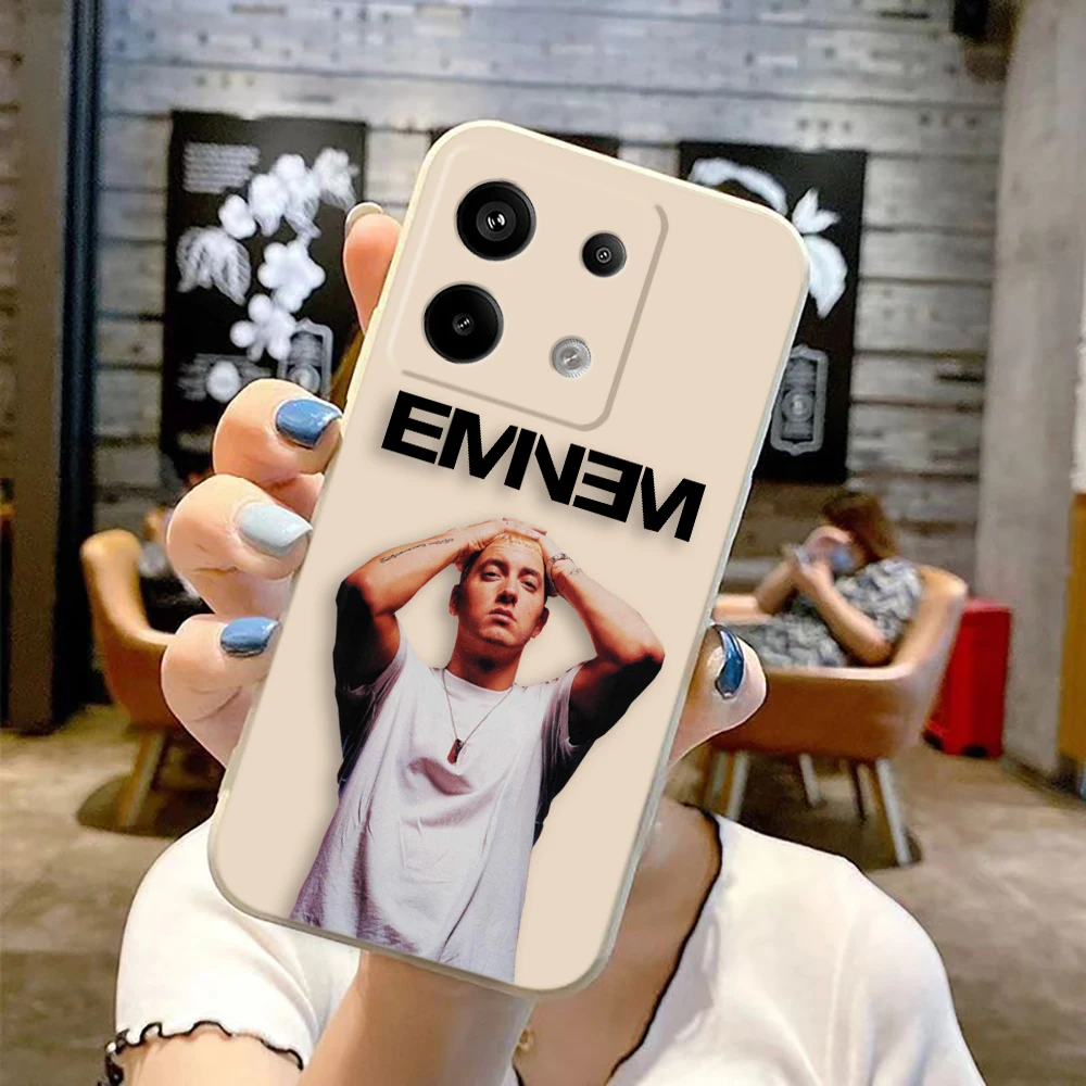 Hip Hop Singer e-Eminem Cover Phone Case For Xiaomi Redmi NOTE 13 12 12S 11 11T 11S 10 10T 10S 9 8 7 PRO PLUS Color Case Funda