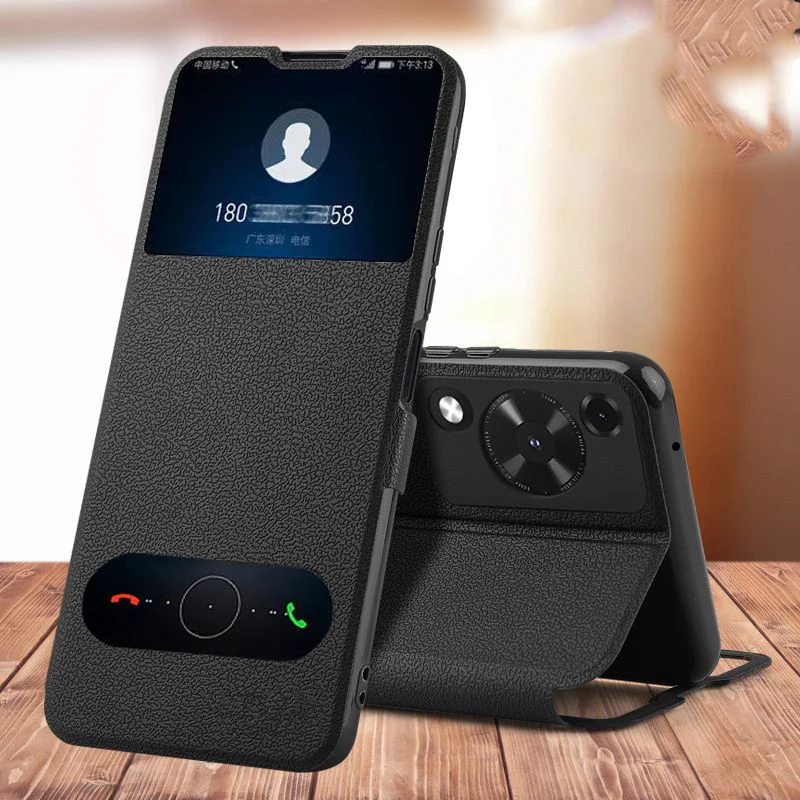 

For Huawei Nova Y72 Phone Case Huawei Nova Y72S чехол Magnetic Leather Quick Answer Window Flip Case Cover For Huawei NovaY72