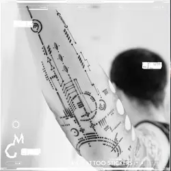 Body Circuit Tattoo Waterproof Temporary Tattoos Lasting Fake Tattoo for Woman Man Arm Tattoo Cyberpunk Robot Tattoos Sticker