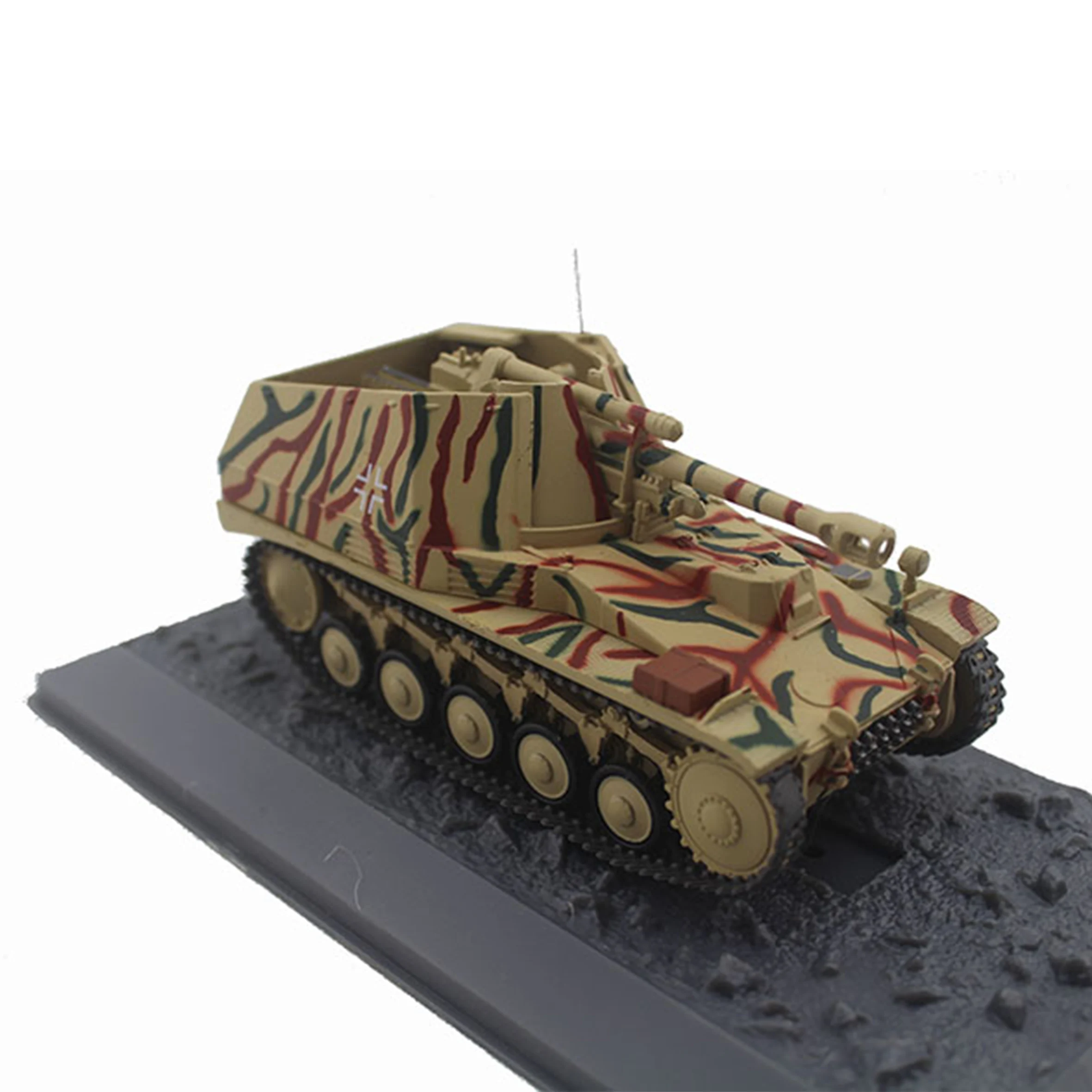 1/43 เยอรมนี Le FH 18/2 auf Fgst. Pz.Kpfw. II 124 Wespe Tank Model 1944 โมเดลผลิตภัณฑ์สําเร็จรูปโลหะผสม