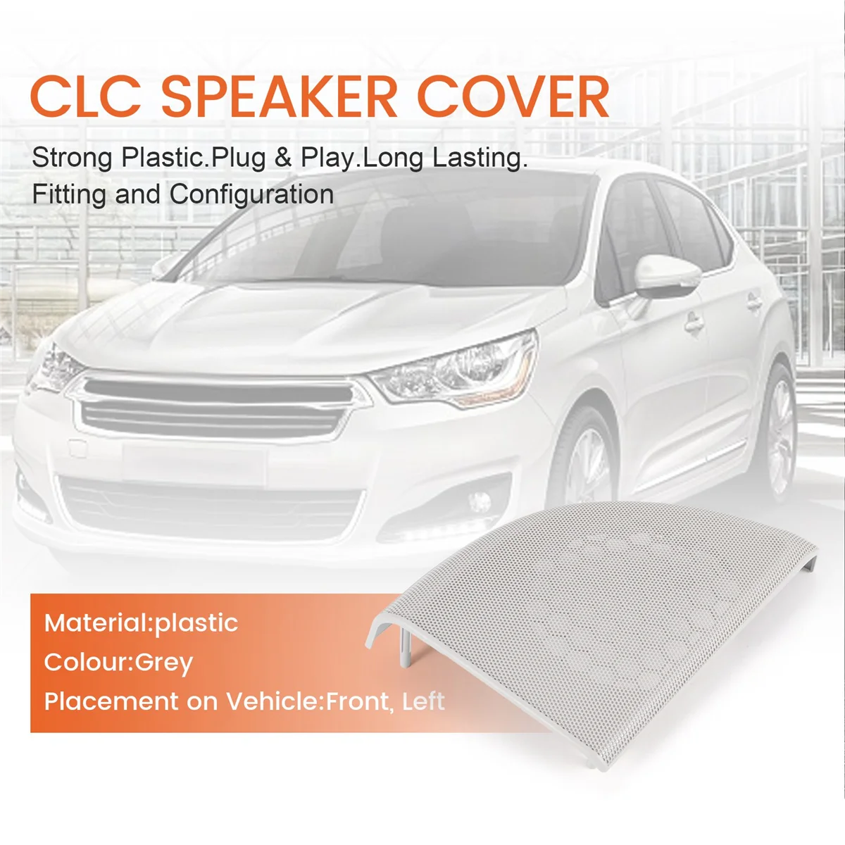 กระจังหน้าประตูลำโพงสำหรับรถยนต์, กระจังหน้าสำหรับ Mercedes-Benz CLC-Class Coupe W203 2008-2011 A20372703887E94ซ้าย