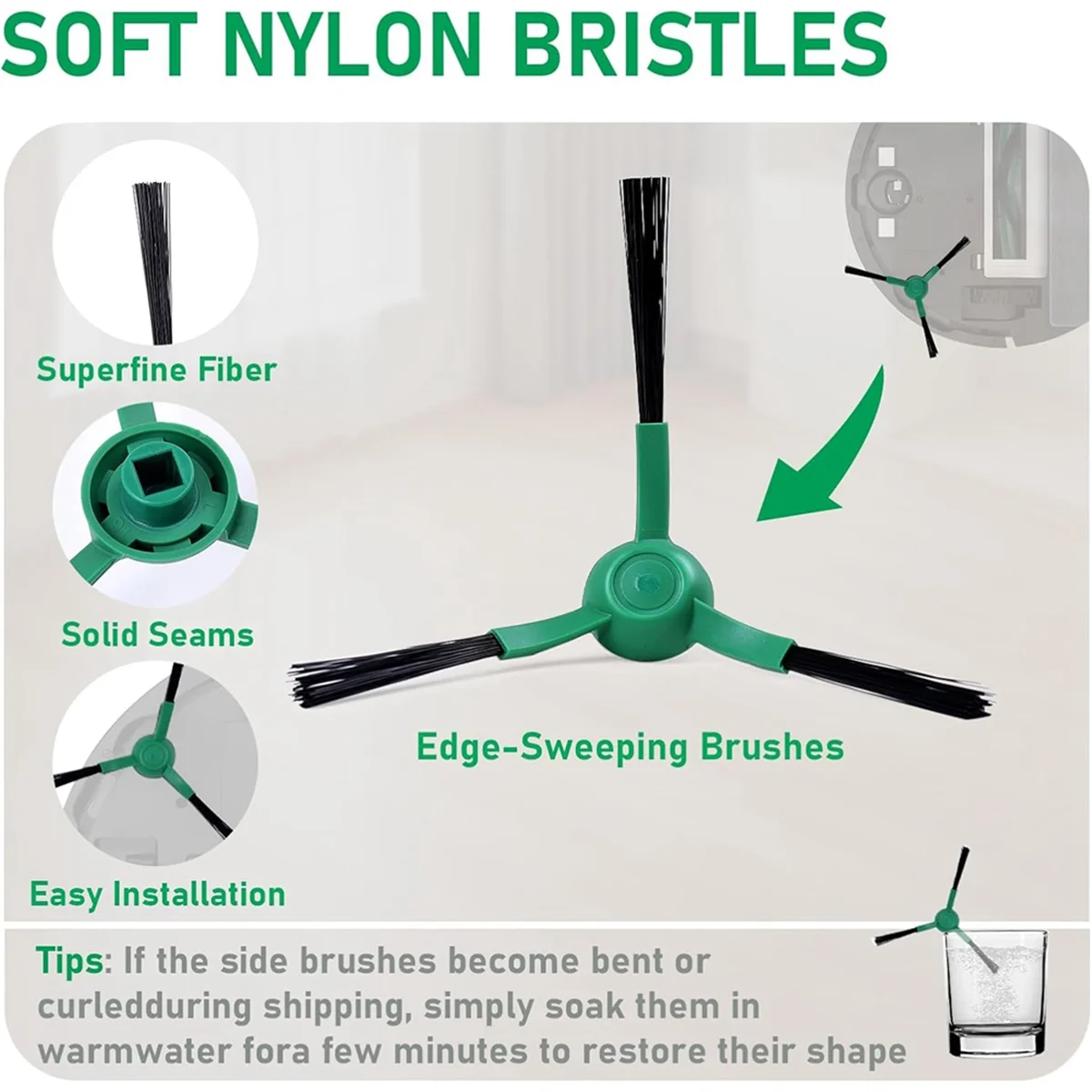 ABXHH الجانب الرئيسي فرشاة تصفية ممسحة الوسادة ل IRobot كومبو سلسلة أساسية Y0140 Y0110 Y0112 جهاز آلي لتنظيف الأتربة اكسسوارات عدة