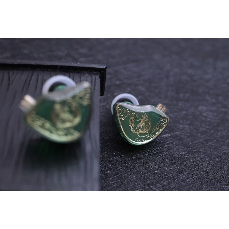 Tangzu WANER Jade Green with Mic 10mm Dynamic Driver In-ear Earphone IEM MIC Metal Composite Diaphragm N52Magnet Waner SG