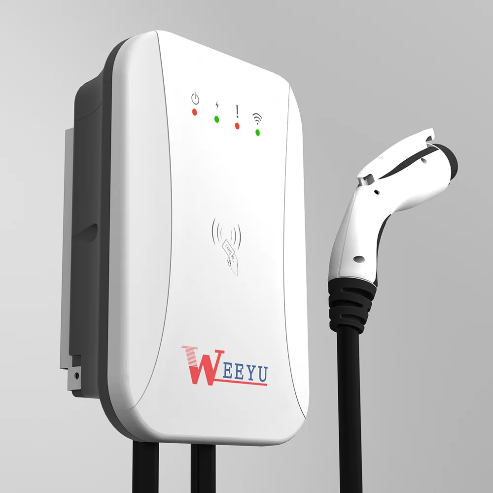 

WEEYU OEM 7KW Electric Vehicle Wall Box EV Car Charger Station type 1 type 2 Charging adapter