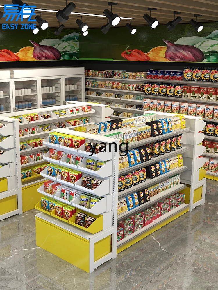 L'm'm Cabinet Maternal and Infant Store Shelf Convenience Store Food Shelf Single Double-Sided Steel Wood Display Stand