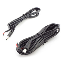 5.5x2.1mm 12V 5A DC male female Jack Power supply diy Connector charging Cable extension 20 AWG Cord DC For CCTV led strip light