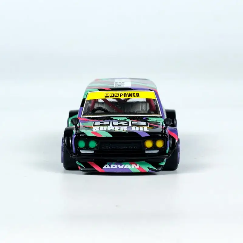 KAIDO HOUSExMINIGT 1/64 Datsun 510 HKS V1 vehículo de juguete de aleación Diecast Metal modelo regalo