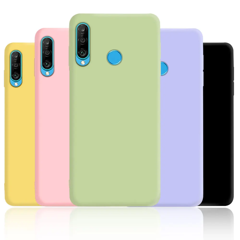 Liquid Silicone Phone Case for Huawei P30 lite P40 lite E Y6 Y7 Y9 Prime 2019 Y6P Y7P Y8S P Smart 2019 P Smart Z Cover Fundas