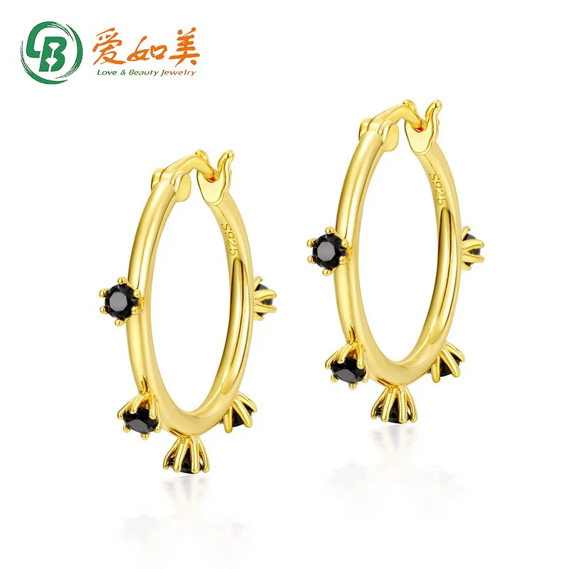 

Новые минималистичные позолоченные серьги с золотом 18 карат PT950, платиновые посеребренные 7-слойные золотые геометрические серьги для женщин