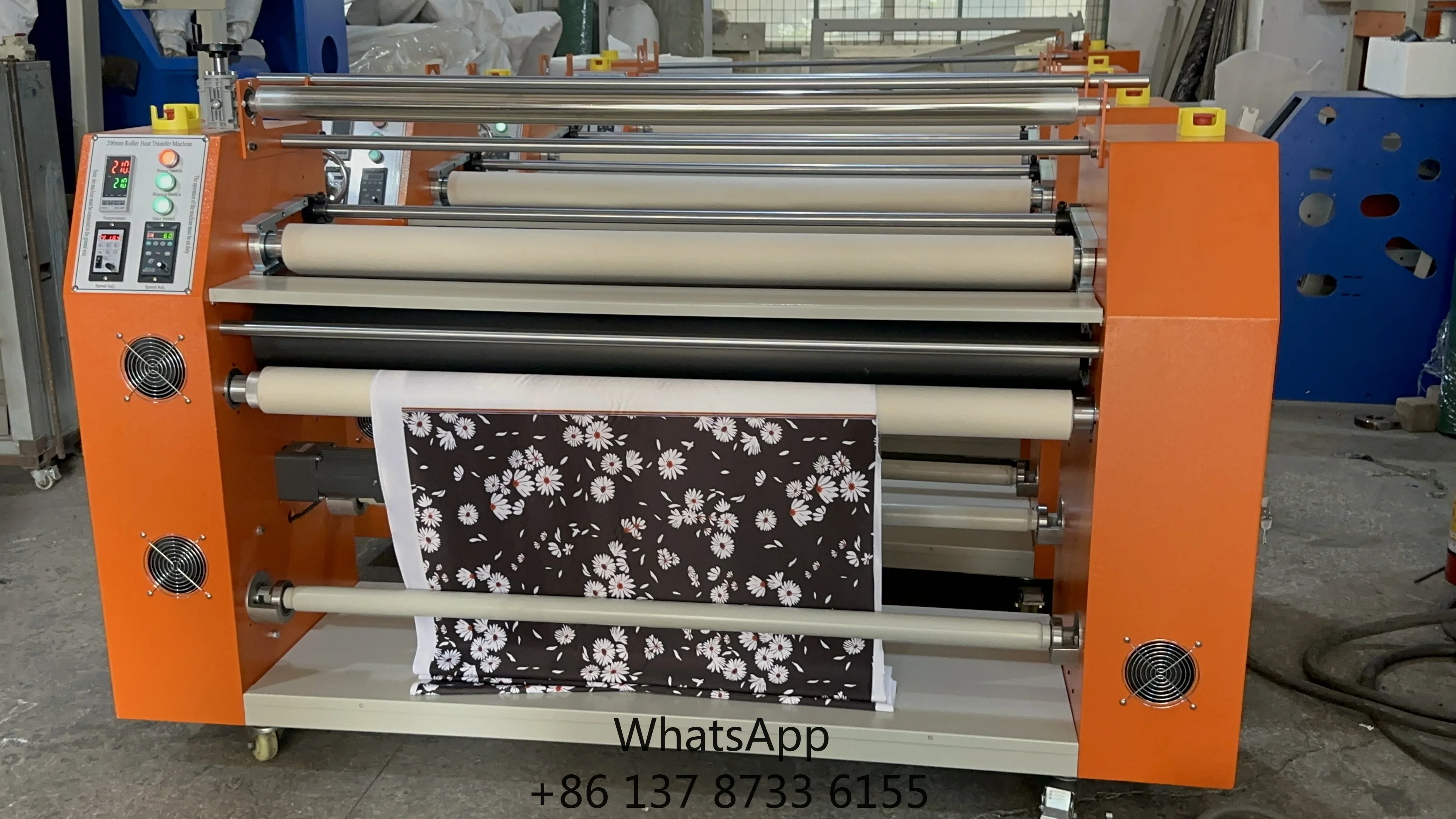 Professional Roll To Roll Sublimation Rotary Calendar Heat Press Machine For Textile Printing Continuous Operation