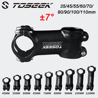TOSEEK 7 Degree Bicycle Stem 28.6mm 31.8mm MTB Road Bike Table 35-110mm Negative Bicycle Power Lightweight Mountain Bike Stem