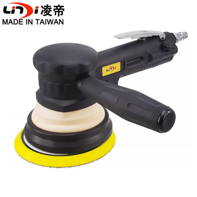 

Lingdi AT-7204 Long Handle Pneumatic Polishing Machine Heavy Sandpaper Machine Vibration Sanding Machine 5-inch Circular Grinder