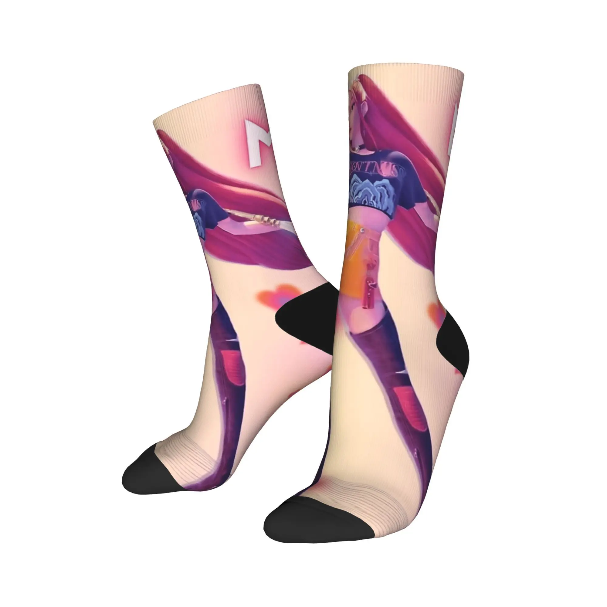 Baby Saja KPop Demon Hunters Chibi Art Stockings Men Socks Medium Soft Casual Socks Autumn Cycling Anti Sweat Custom Socks Gift