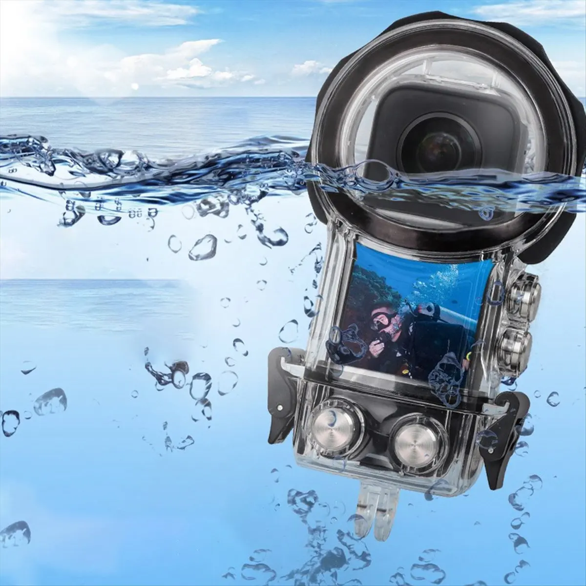 

(ABDH) Невидимый водонепроницаемый чехол для Insta360 X3, защитный корпус для подводной съемки, аксессуары для дайвинга