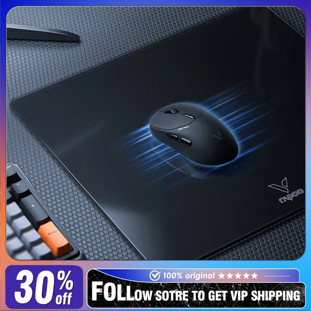 Rapoo V10GLASS ESports Level Tempered Glass Mouse Pad Dirt Scratch Resistant for Rapoo VT Series E-sports Gaming MT760 Mice Pad