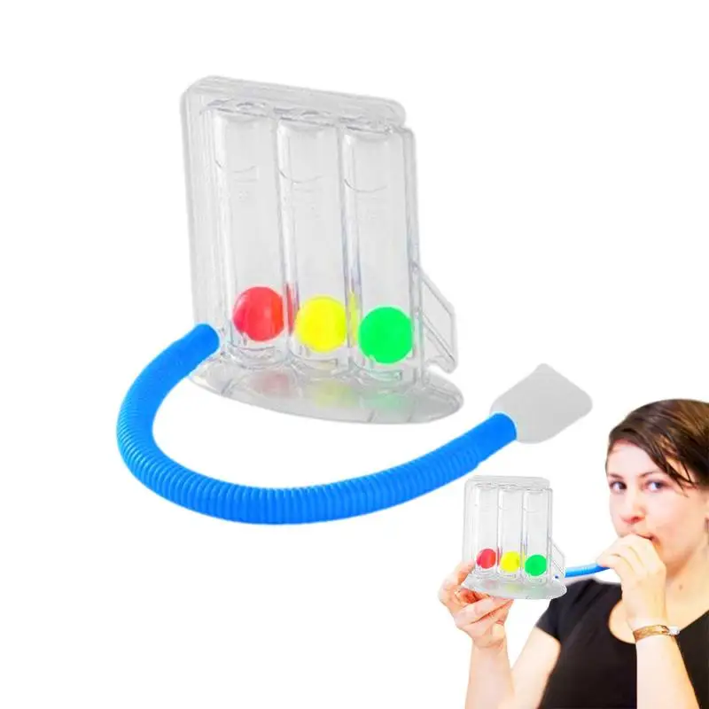 3 Balls Breath Measurement System Washable Respiration Train Tool  Lung Function Improve Trainer Respiratory Spirometry