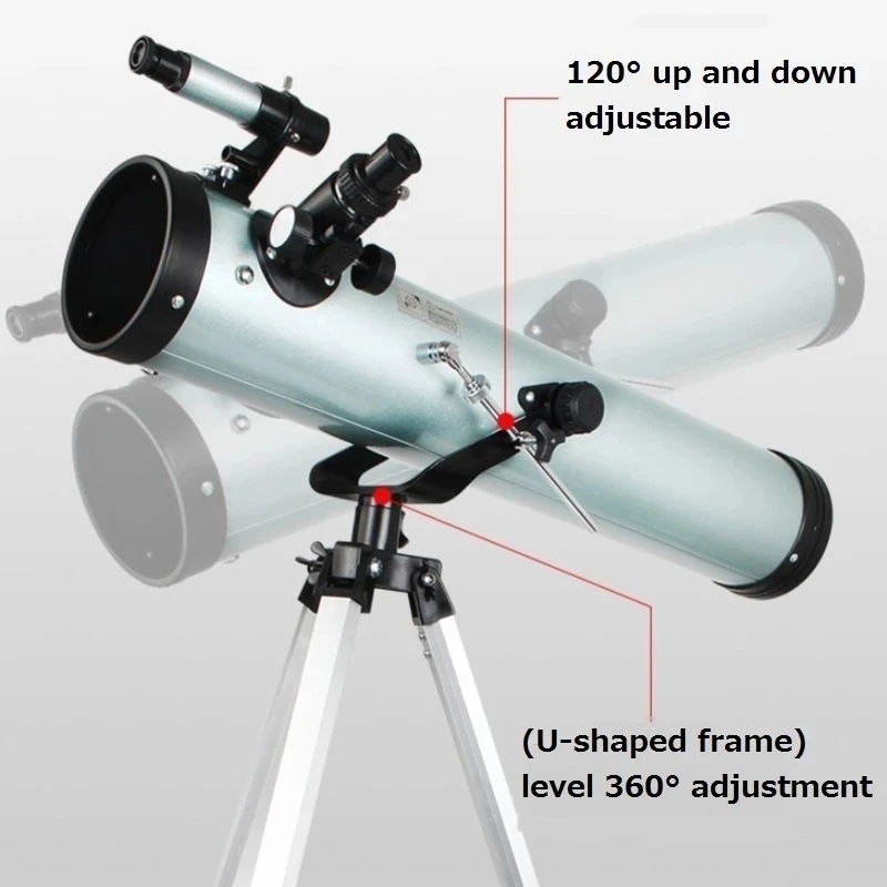 76700 Large Newtonian Reflector High Definition Astronomical Telescope Powerful Spotting Scope For Child Kid Gifts Monoculars