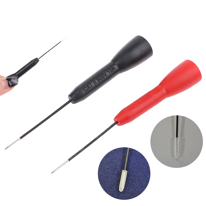 2pcs Non-destructive Multimeter Test Needles 0.7MM Flexible Extension Replacement Probe Multimeter Test Probes Auto Tools