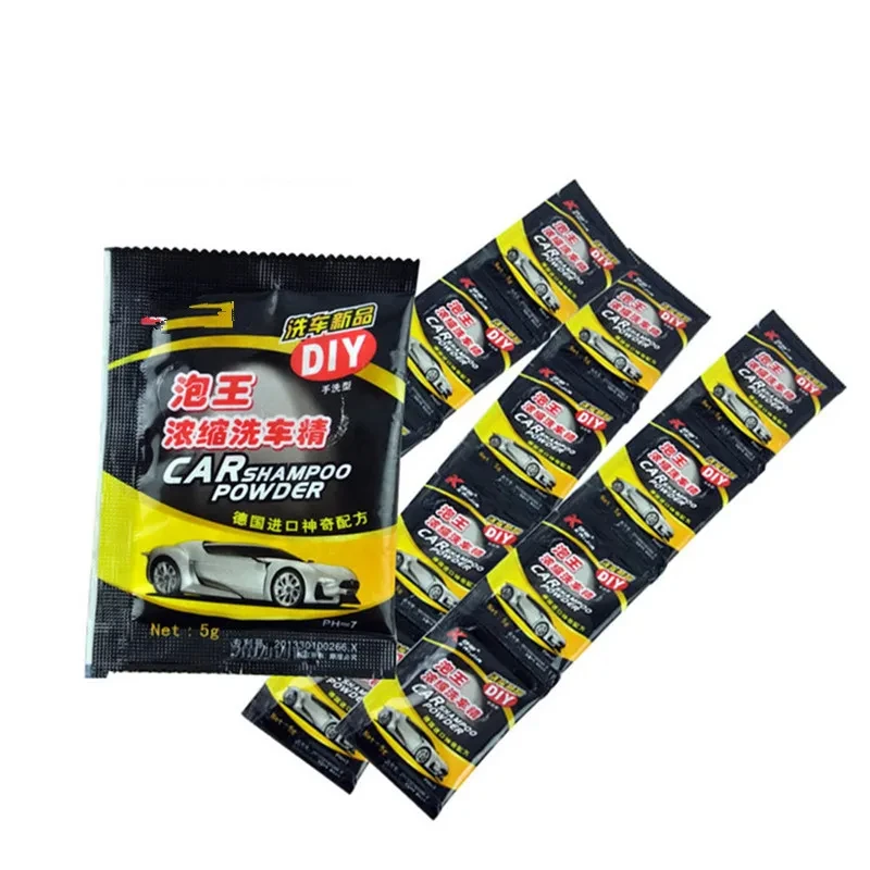 5/10/20PCS Car Wash Powder Car Paint Car Coating Cleaning Tools Car Soap Powder Car Cleaning Shampoo Windshield Wash Accessories