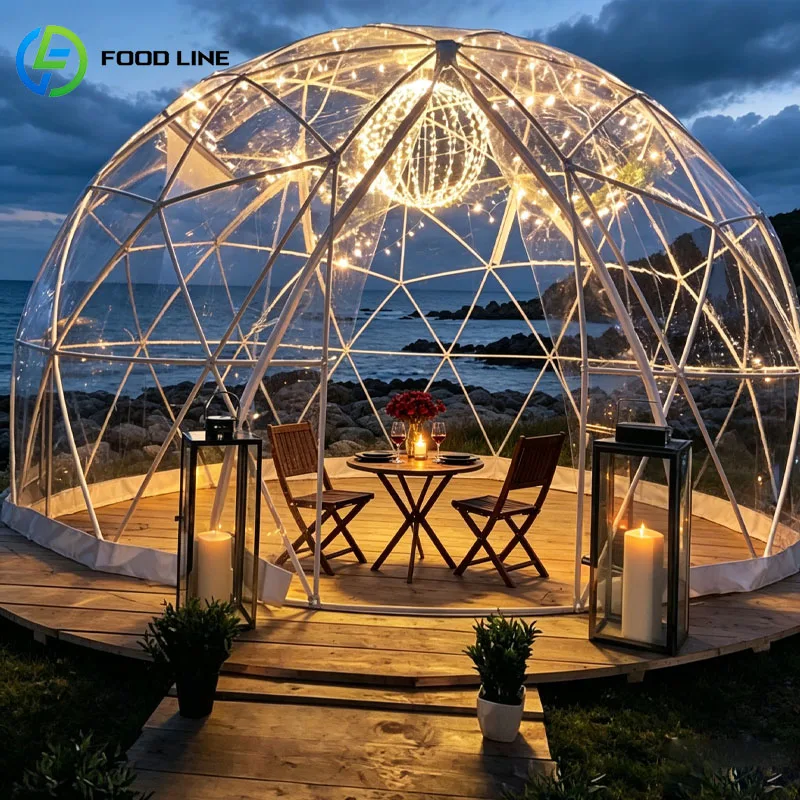 Transparent Camping Tent Luxury Bubble Dome House Waterproof Outdoor Glamping Resort Customized