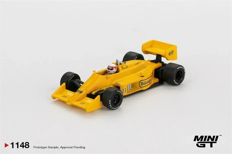 

*Предпродажа* MINI GT 1:64 99T # 11 Satoru Nakajima 1987 гран-при Монако, желтый, литая под давлением модель автомобиля