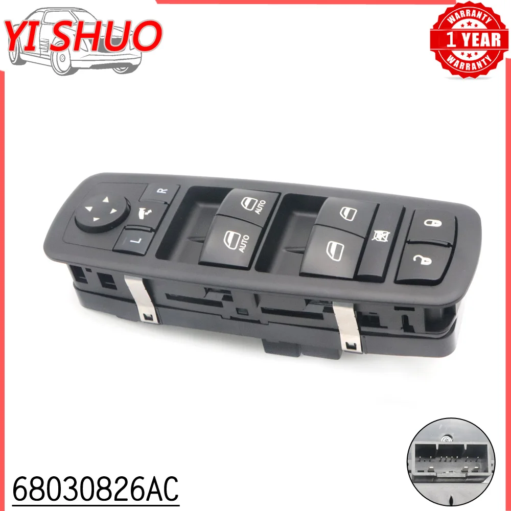 Car Front Left Master Power Window Control Switch Button 68030826AC 68030826AB 68030826AD for Jeep Grand Cherokee 2011 2012 2013