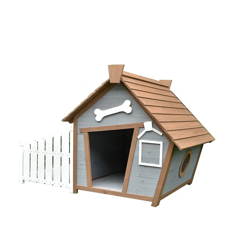 

Outdoor large wood pet house custom wooden dog cage kennel dogs house