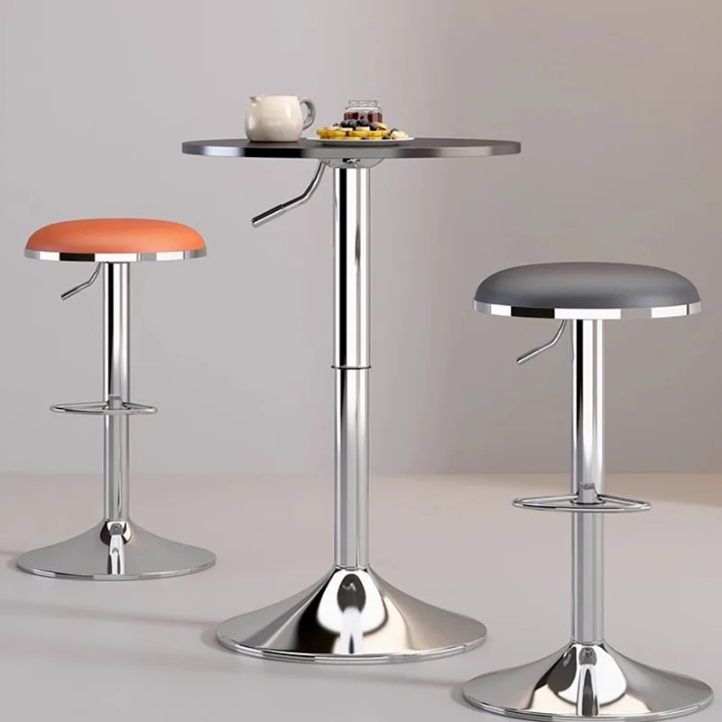 

Modern Minimalist Bar Chairs Relaxing Rocking Metal Adjustable Reception Desks Barstools Aesthetic Gaming Banqueta Bar Furniture