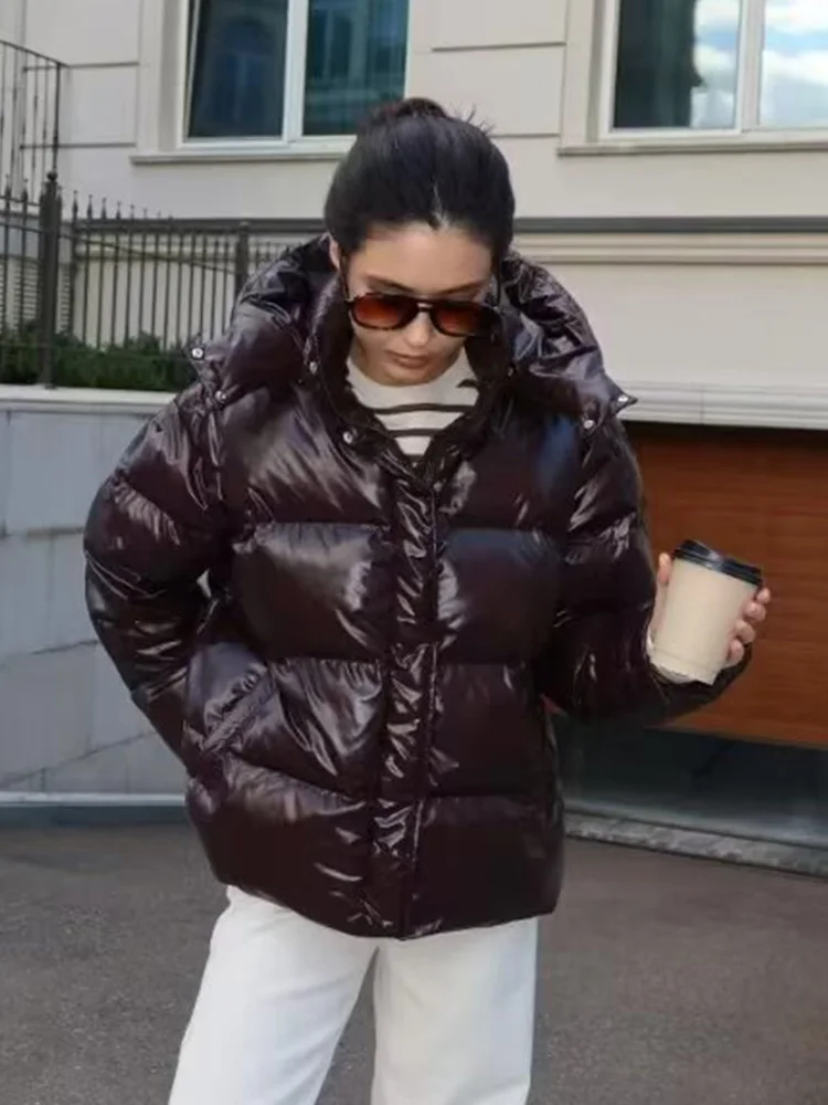 

HH женские модные однобортные повседневные пальто с карманами на шнурке, женская зимняя теплая хлопковая одежда на молнии с длинными рукавами и капюшоном