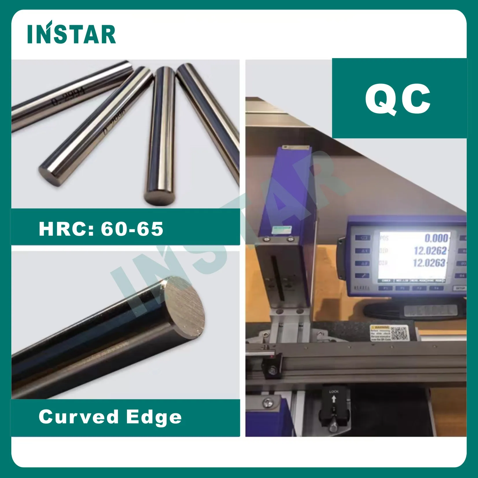 INSTAR Steel Pin Gage Set 0.1-1.0mm 1.0-10.0mm 3.01-4.00mm 8.01-9.00 Length 50mm Hardened Steel Gcr15 Industrial Quality 0.001mm