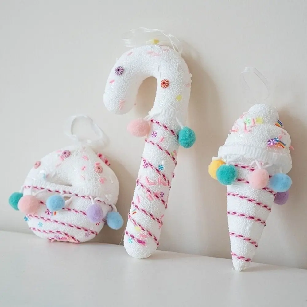 الكرتون متعدد الألوان عيد الميلاد الحلوى قصب قلادة الوردي الآيس كريم شجرة عيد الميلاد الديكور الكعك رغوة عيد الميلاد المجالات الزفاف #2