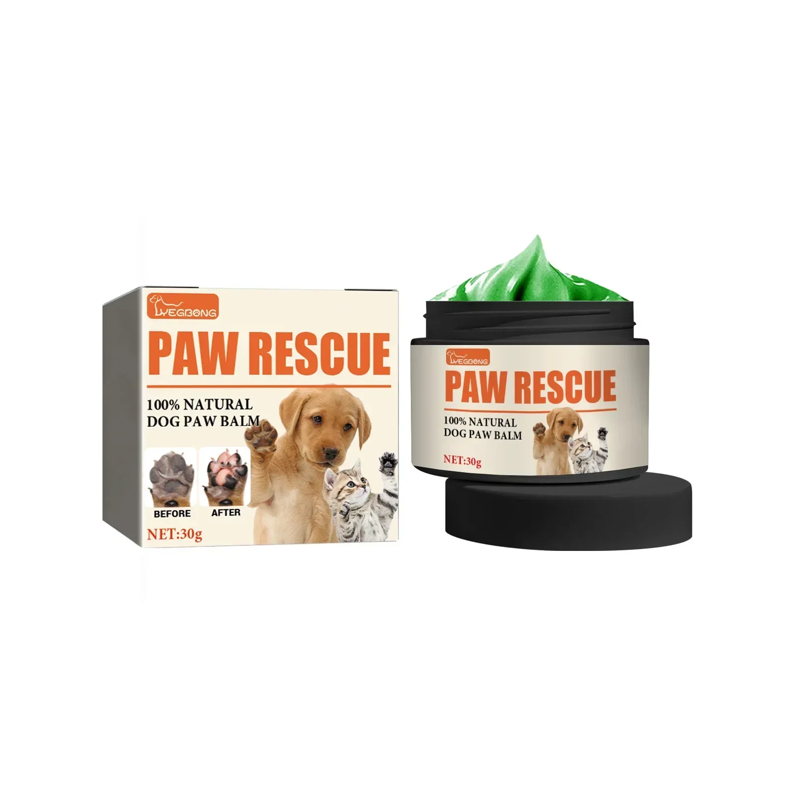 Dog Paw Cream Puppy Foot Moisturizer Soften Paw Dry Cracked Repair Foot Protection Wax Nose Butter Soother Pet Paw Care Cream