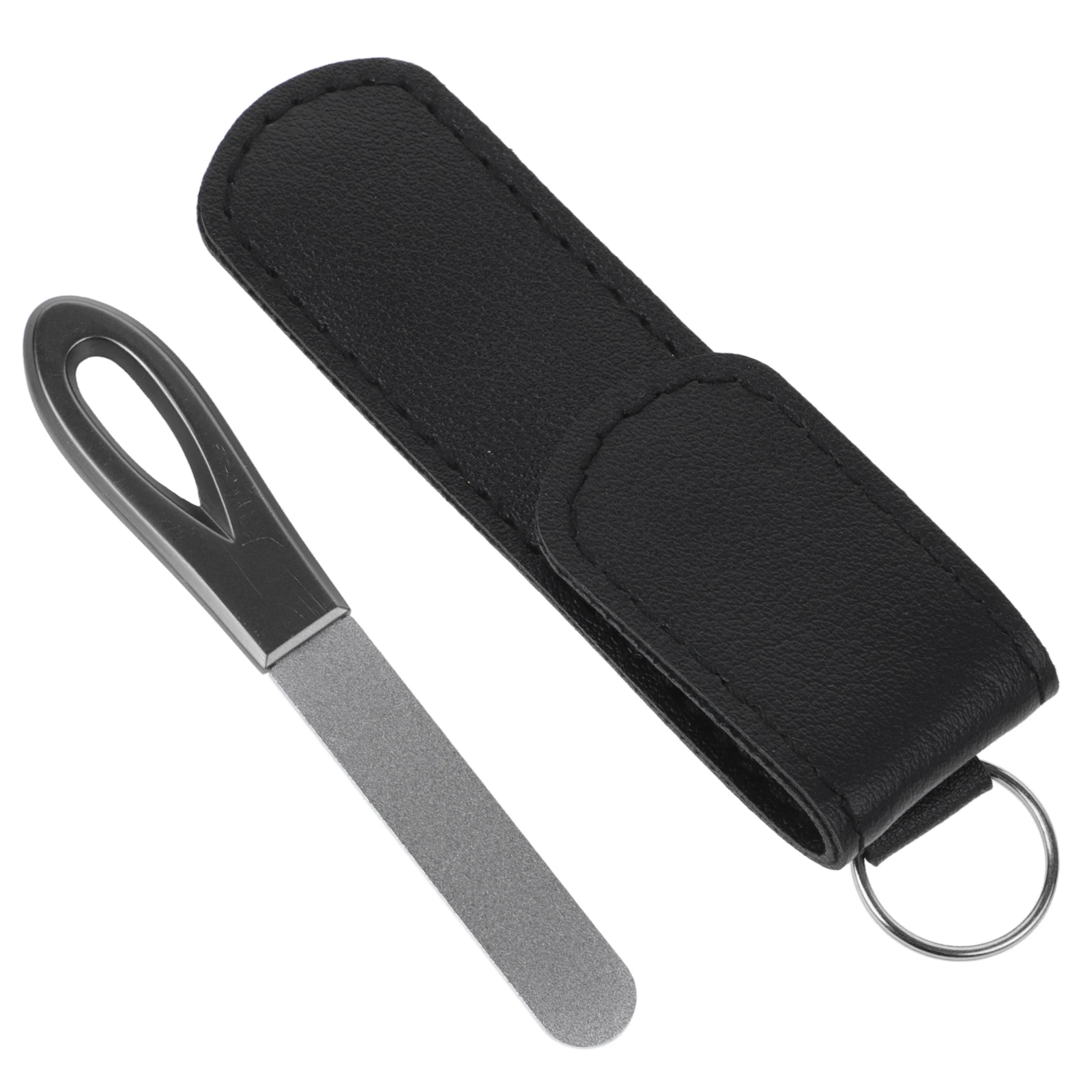 

Sturdy Metal Nail Files for Natural Nails Gray Round Shape Salon Quality Manicure Set Stainless Steel Zinc Alloy Lightweight