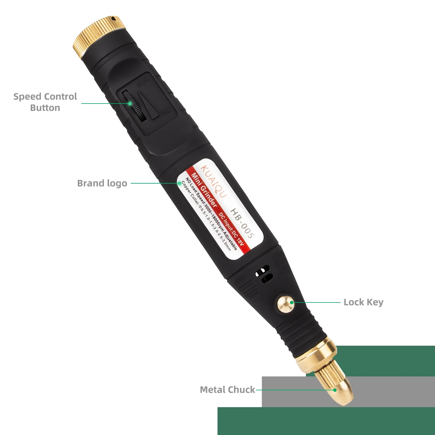 KUAIQU Carving Pen Electric Drill Variable Speed 18V For Engraving Polishing Jewelry Metal Dremel Tools Dust Drilling Carving