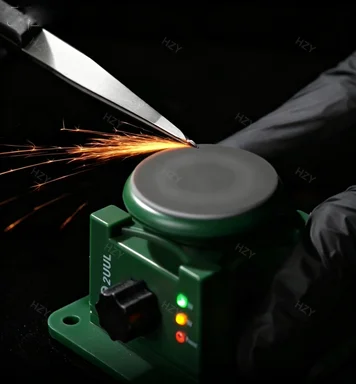 

2UUL DA79 Mini MicroTip Sharpener Polishing Grinding Machine for Blades Tweezers Tips with 12 Disc Adjustable Speed Repair Tool