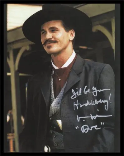 8 x 10 Framed Print Tombstone Doc Holliday Val Kilmer Old Cowboy Signed Reprint