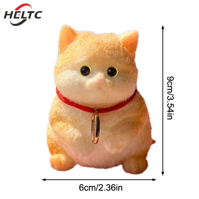 Schattige grote Kitty Cat Taba siliconen Fuzzy Super Big Cat Kitten handgemaakte knijpspeeltje Mochi speelgoed Hand Relax Stress Release Gift