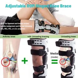 OA Unloader Knee Brace for Osteoarthritis, Cartilage Repair, Bone on Bone Knee Joint Pain, Lateral Degeneration Knee Support