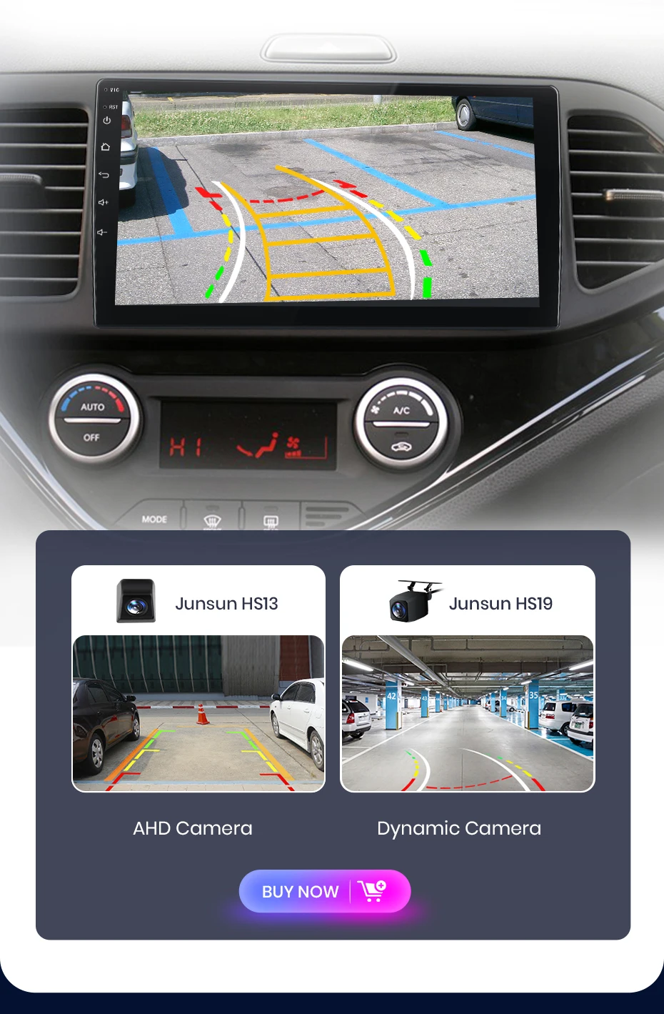 Junsun Wireless CarPlay Android Auto Autoradio für KIA Morning Picanto 2011 - 2016 GPS Multimedia 2 din – Detail 16