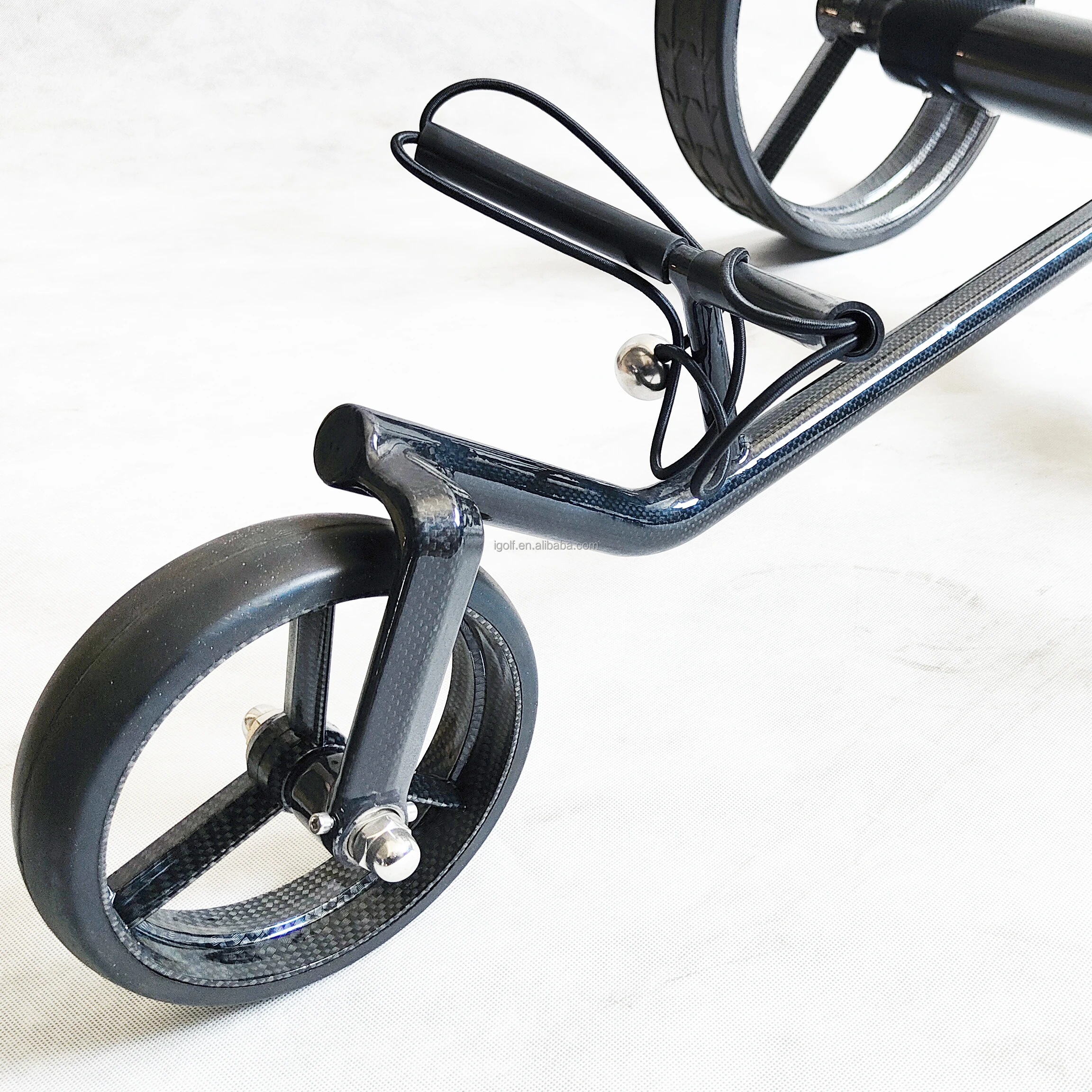 High Speed 12km/h Golf Trolley, Electric Push Pull Cart Bag Caddy, Fast Performance Foldable Golf Scooter