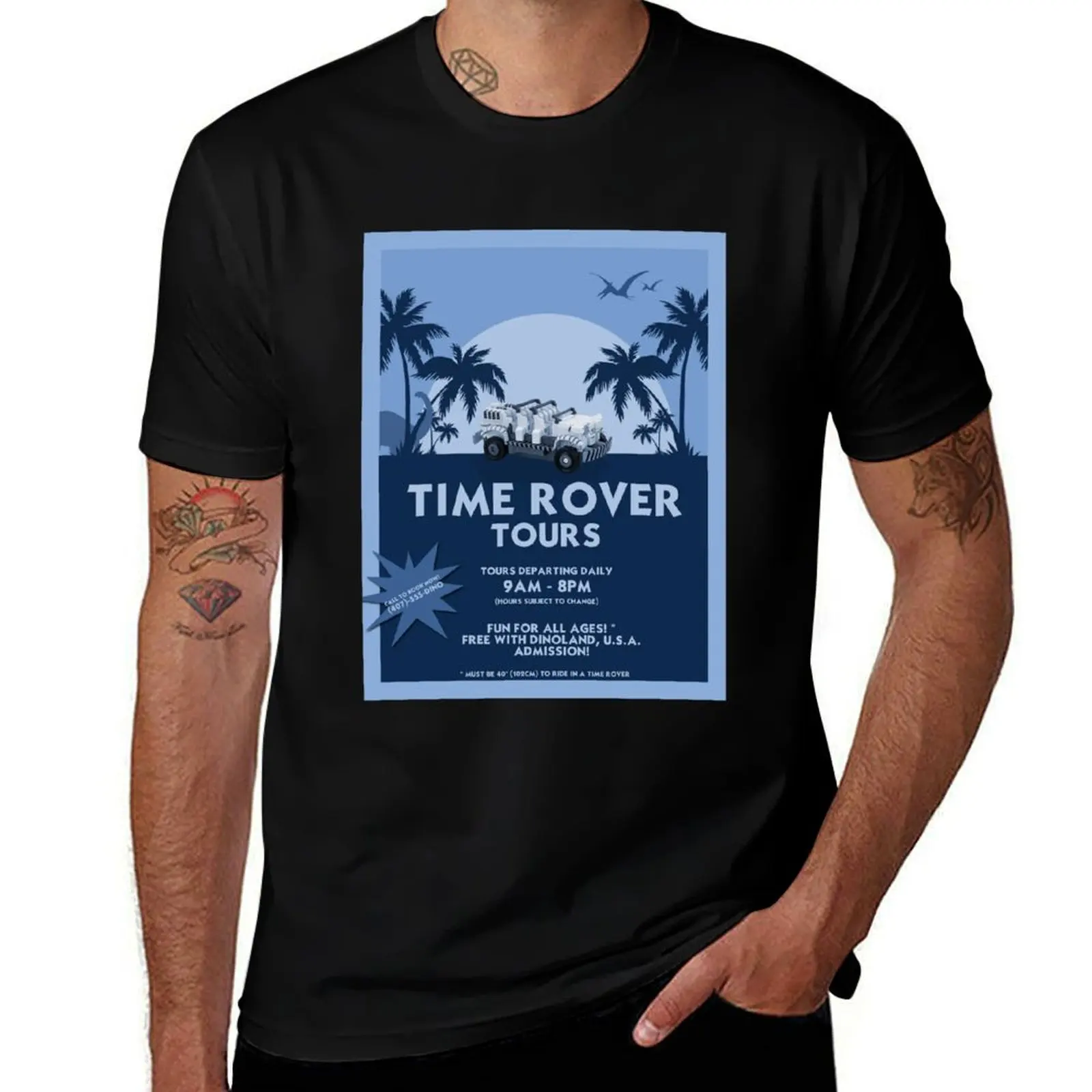 Time Rover Tours T-Shirt t shirts with prints t shirts for man pack cotton g man t shirts for men T-Shirt