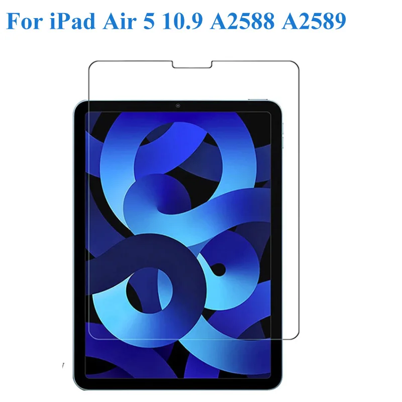 

2PCS Tempered Glass For Apple iPad Air 4 5 10.9 2020 2022 4th 5th Generation Full Coverage Screen Protector Film