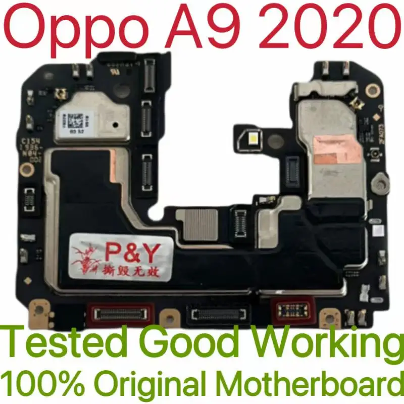 Global Version Original Unlocked Motherboard for Oppo A9 2020 Tested Circuit Plate Main Logic Board for Oppo A9 2020