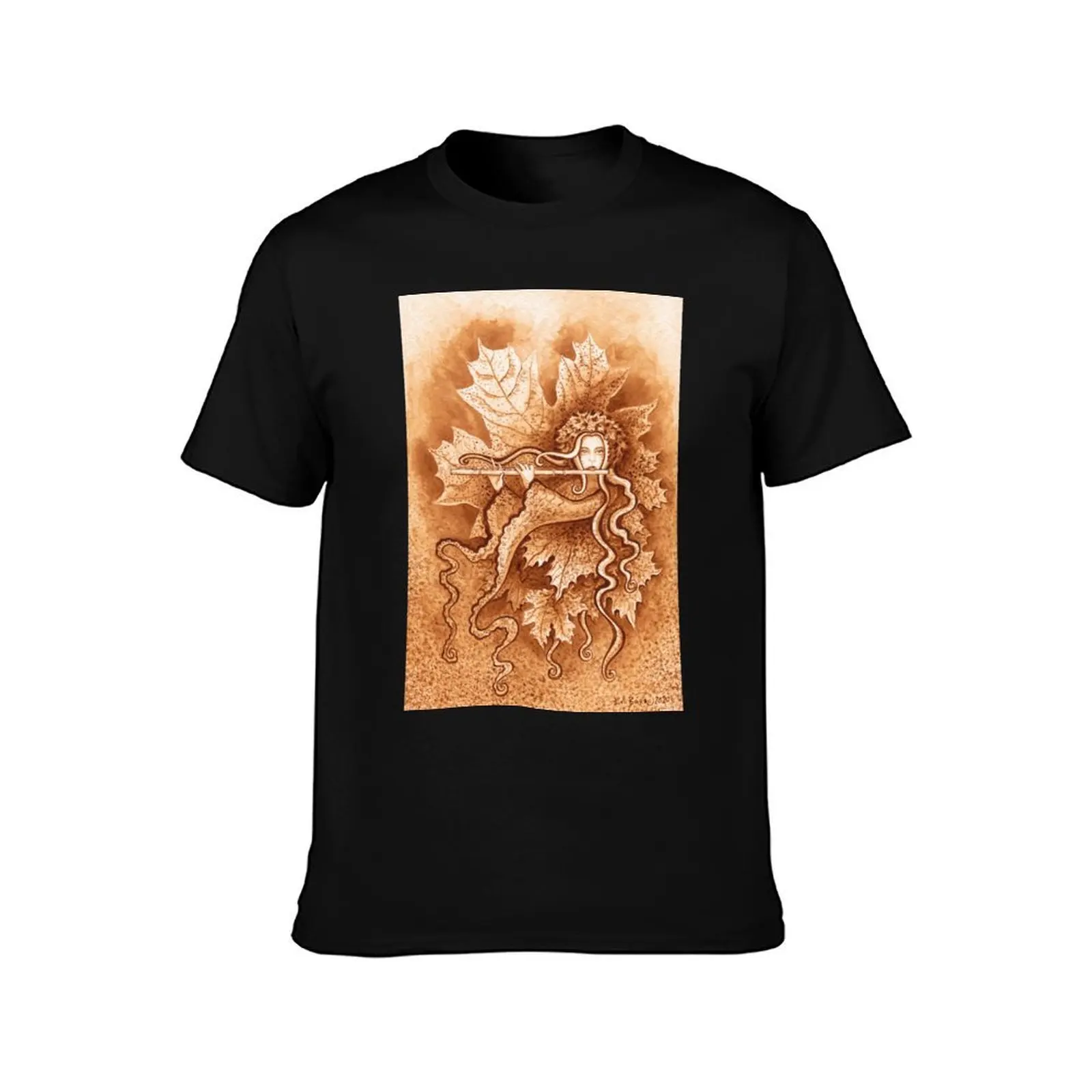 MAGIC FLUTE (Artist Eva Barro) T-Shirt, Summer Casual Cotton Tee, Oversized Streetwear Tops, Vintage Graphic Print, 100% Cotton