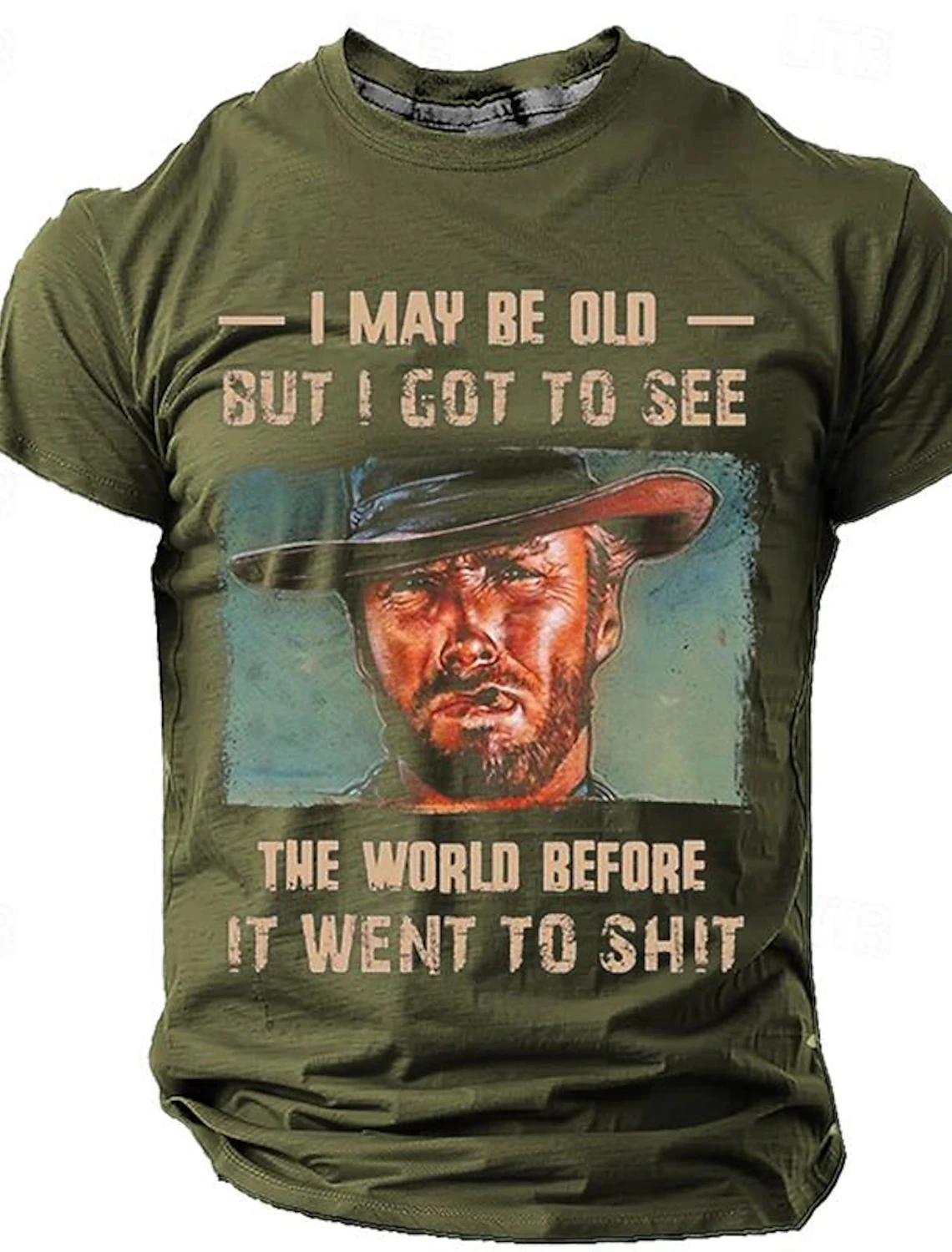 

Men's Retro Western Denim 3D Printed T-Shirt Personality Street Men's T-Shirt Fitness Oversized T-Shirt Outdoor Fashion T-Shirt