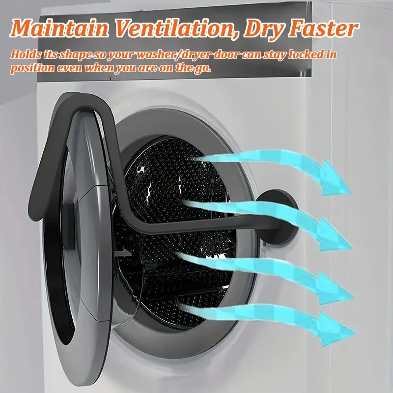 Front Washing Machine Door Strong Magnet Bracket Strong Magnetic Washing Machine Door Door Bracket Magnet Snake-Shaped Silicone