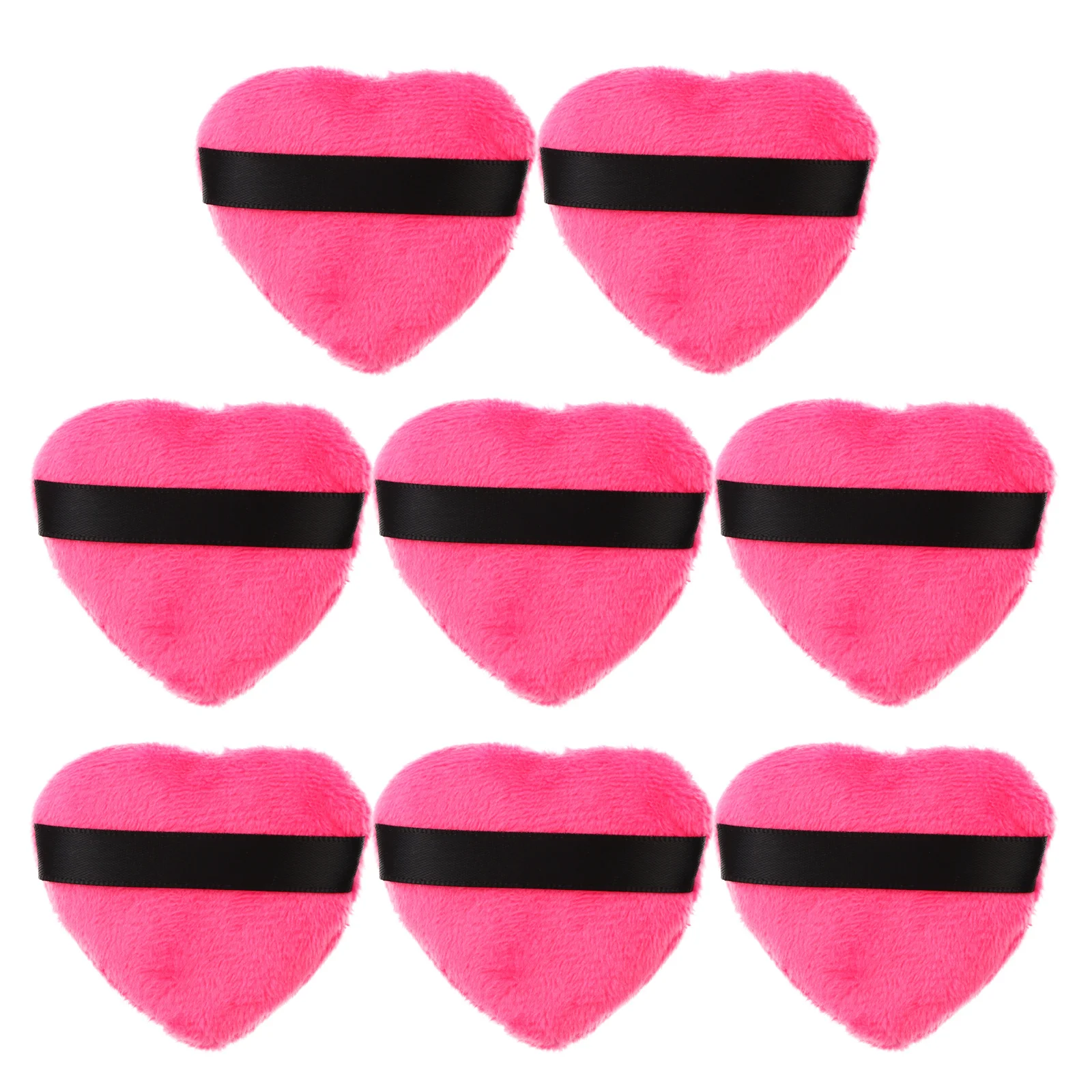 

8Pcs Face Makeup Puff Powder Puff Set Flat Corner Design for Even Foundation Blending Women with Strap Easy Carry