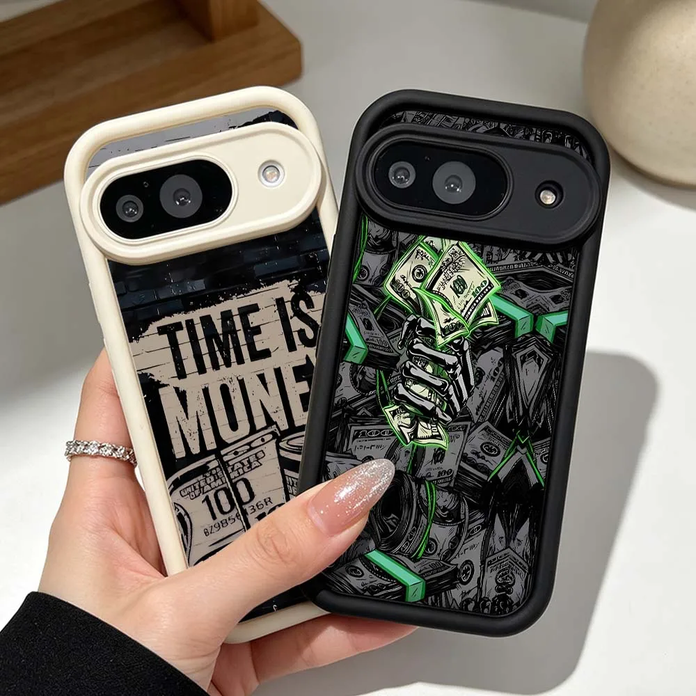 Vintage US Dollar Design For Google Pixel 10 9 8 7 9a 8a 7a Pro XL Eye Ladder Silicone Phone Case Cover